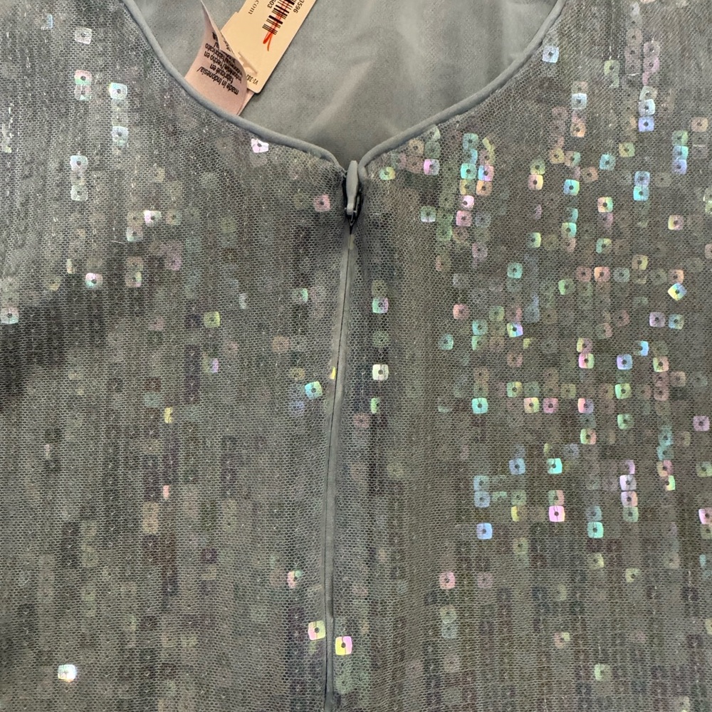 Victoria's Secret Light Blue sequined slip dress - Picture 4 of 7